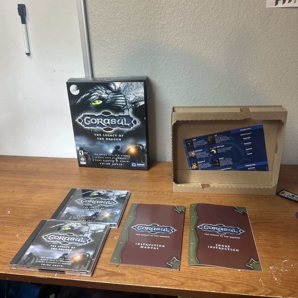 Gorasul Legacy Of The Dragon COMPLETE Windows PC CD-Rom Video Games Fantasy
